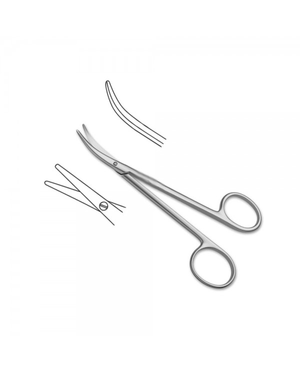 Cinelli Lower Lateral Strong Curved Nasal Scissors